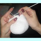 Вытянутые петли или техника вязания искуственного меха