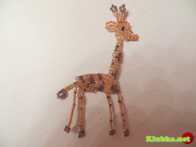 Жираф "Тоша" из бисера