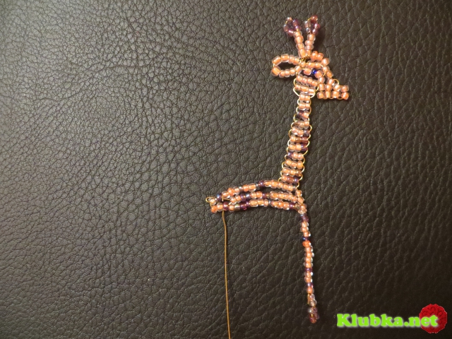 Жираф "Тоша" из бисера