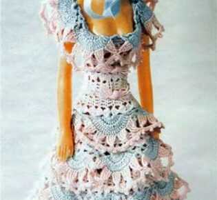 Необычное платье и шляпка для Барби