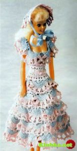 Необычное платье и шляпка для Барби
